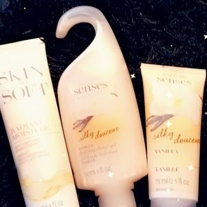 Shower gel, lotion and hand cream